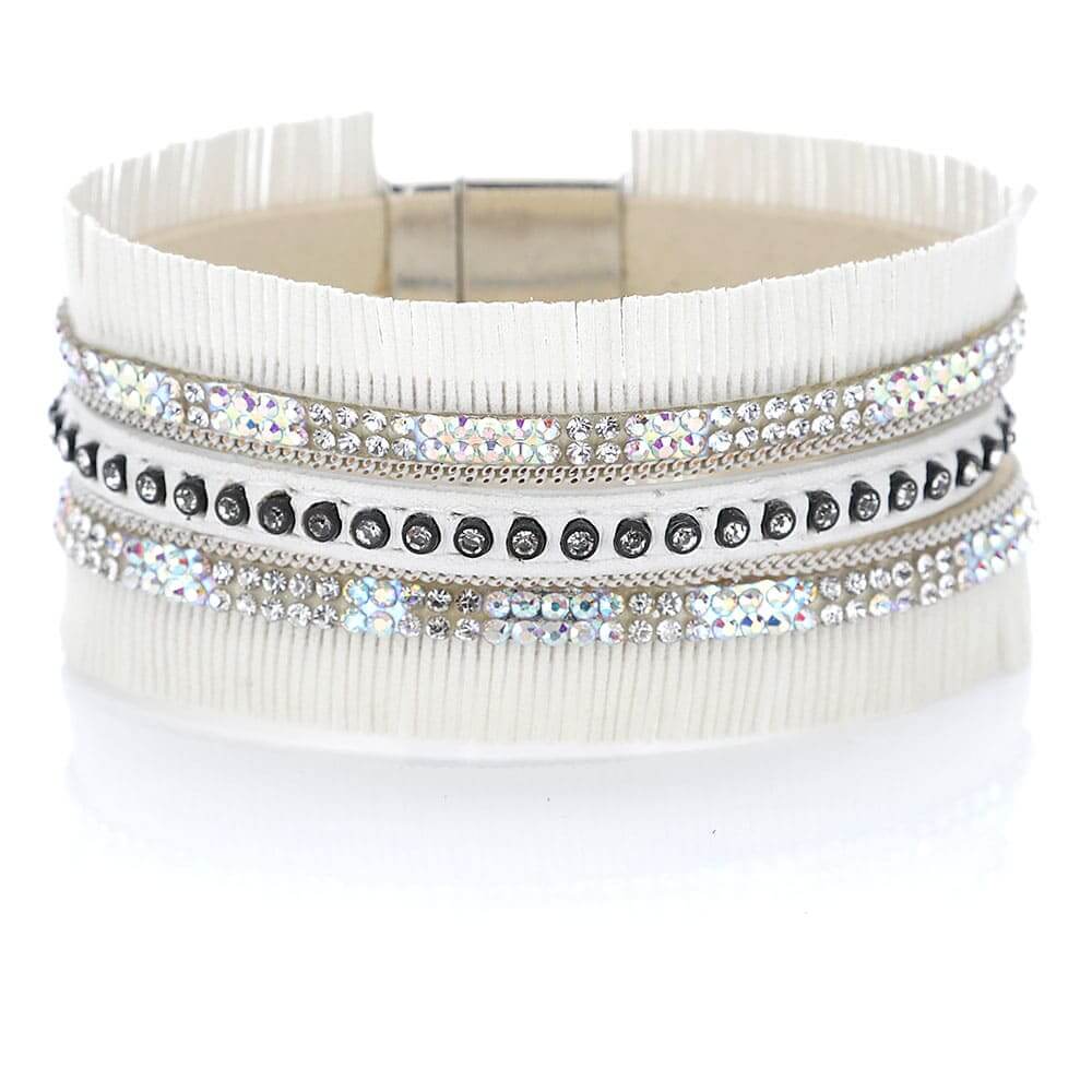 Trendiges FashionArmband Farbe Weiß günstig online kaufen