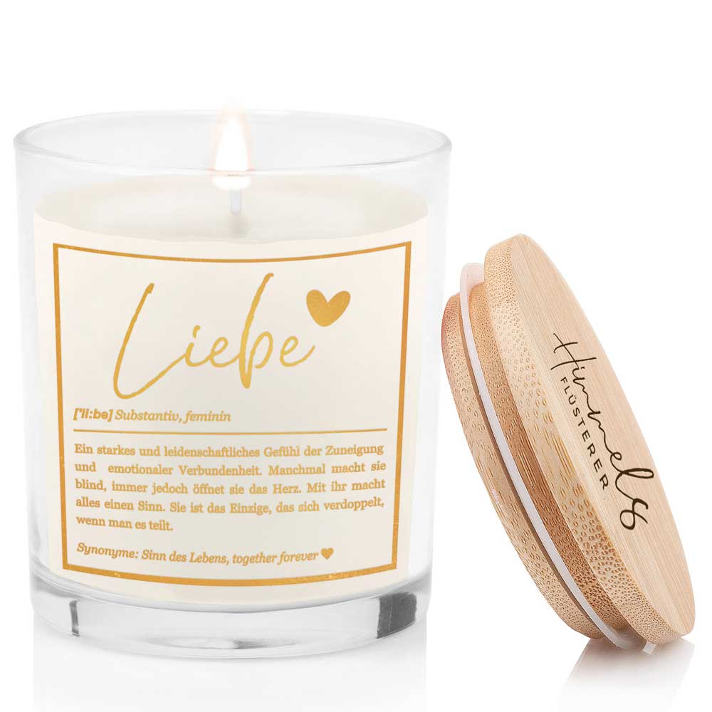Duftkerze im Glas mit Spruch als Geschenk Nr. 1 "Definition