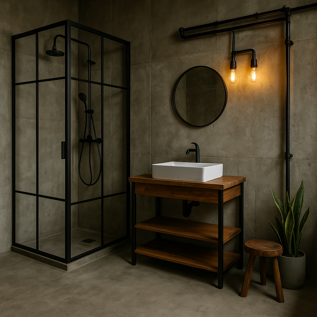 industrial style im bad: rohre, beton & charme | ceres webshop
