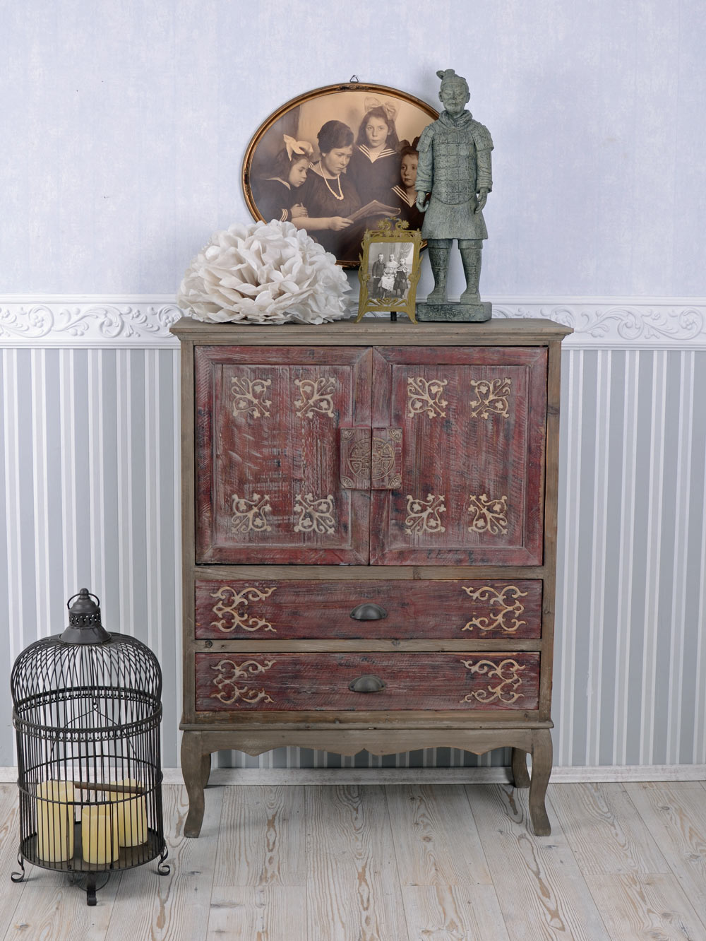 Chino Armario de Boda Estilo Antiguo Armario China Rojo Armario Ropero