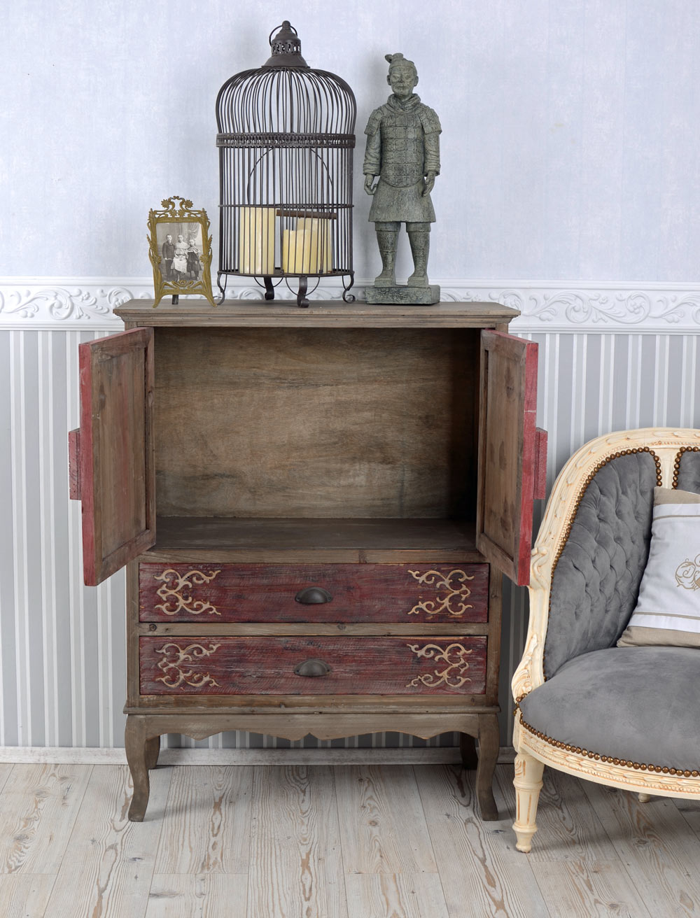 Chino Armario de Boda Estilo Antiguo Armario China Rojo Armario Ropero