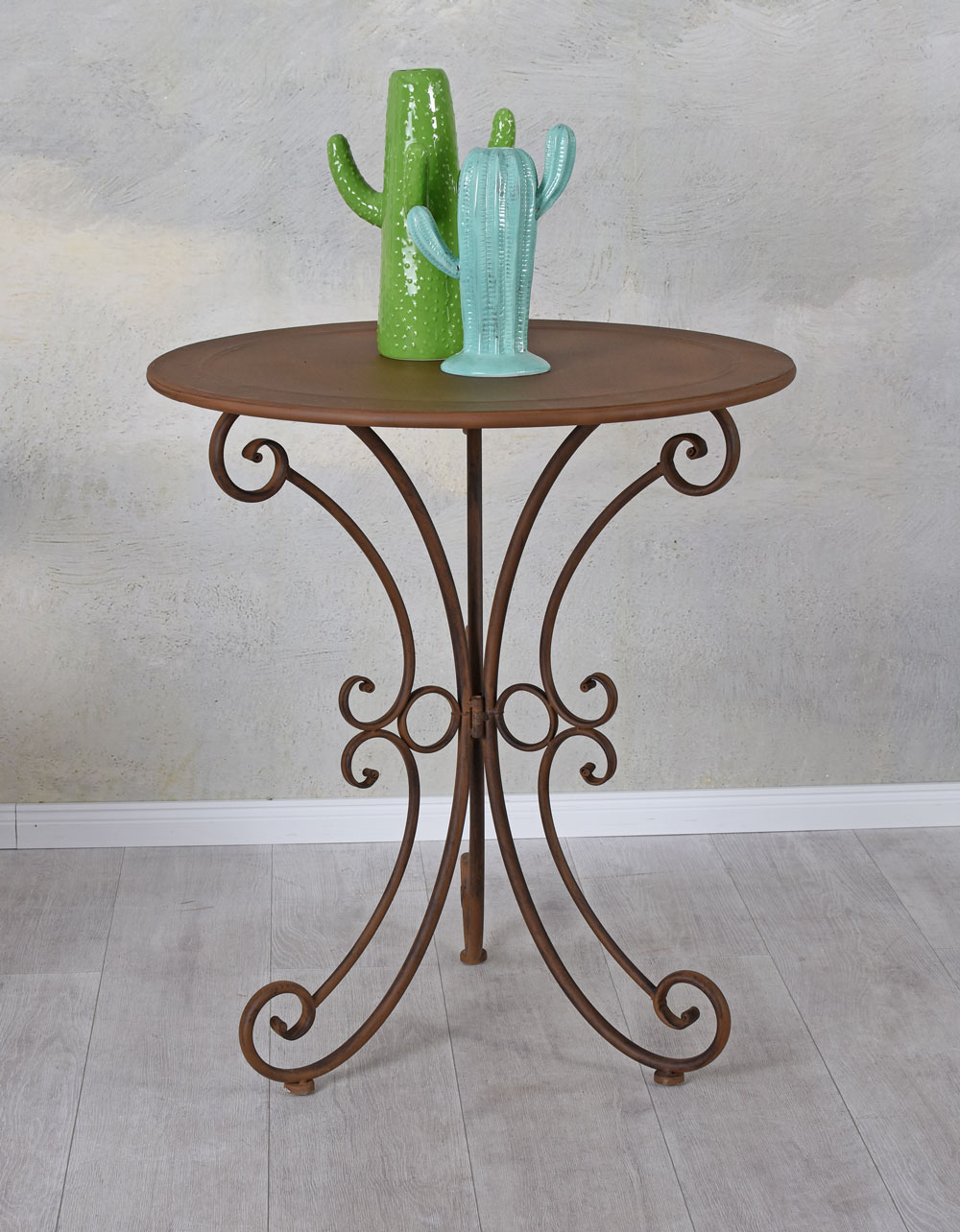 Gartentisch JUGENDSTIL Tisch rund VINTAGE Balkontisch Terrassentisch