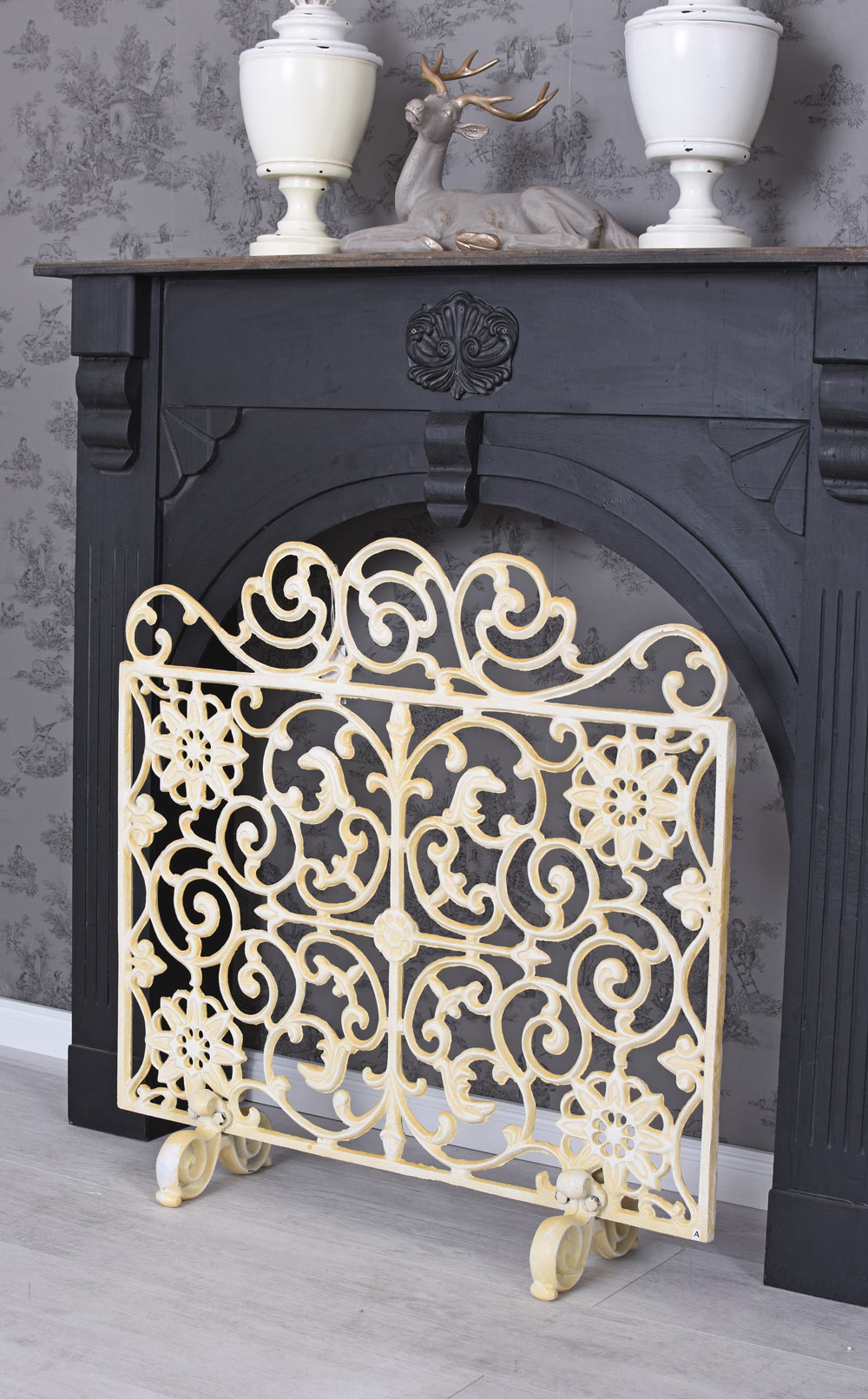 Gusseisen Funkenschutzgitter Kaminfunkenschutz Ofen Gitter Kaminschirm