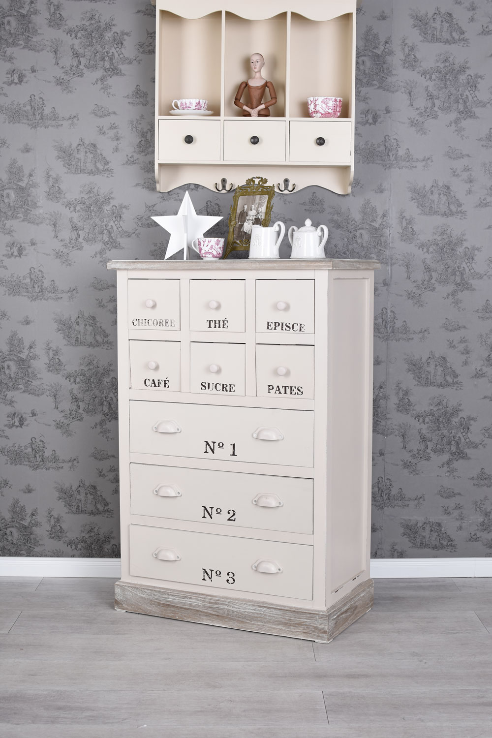 Kommode Apotherkerschrank Landhaus Shabby Küchenschrank Anrichte