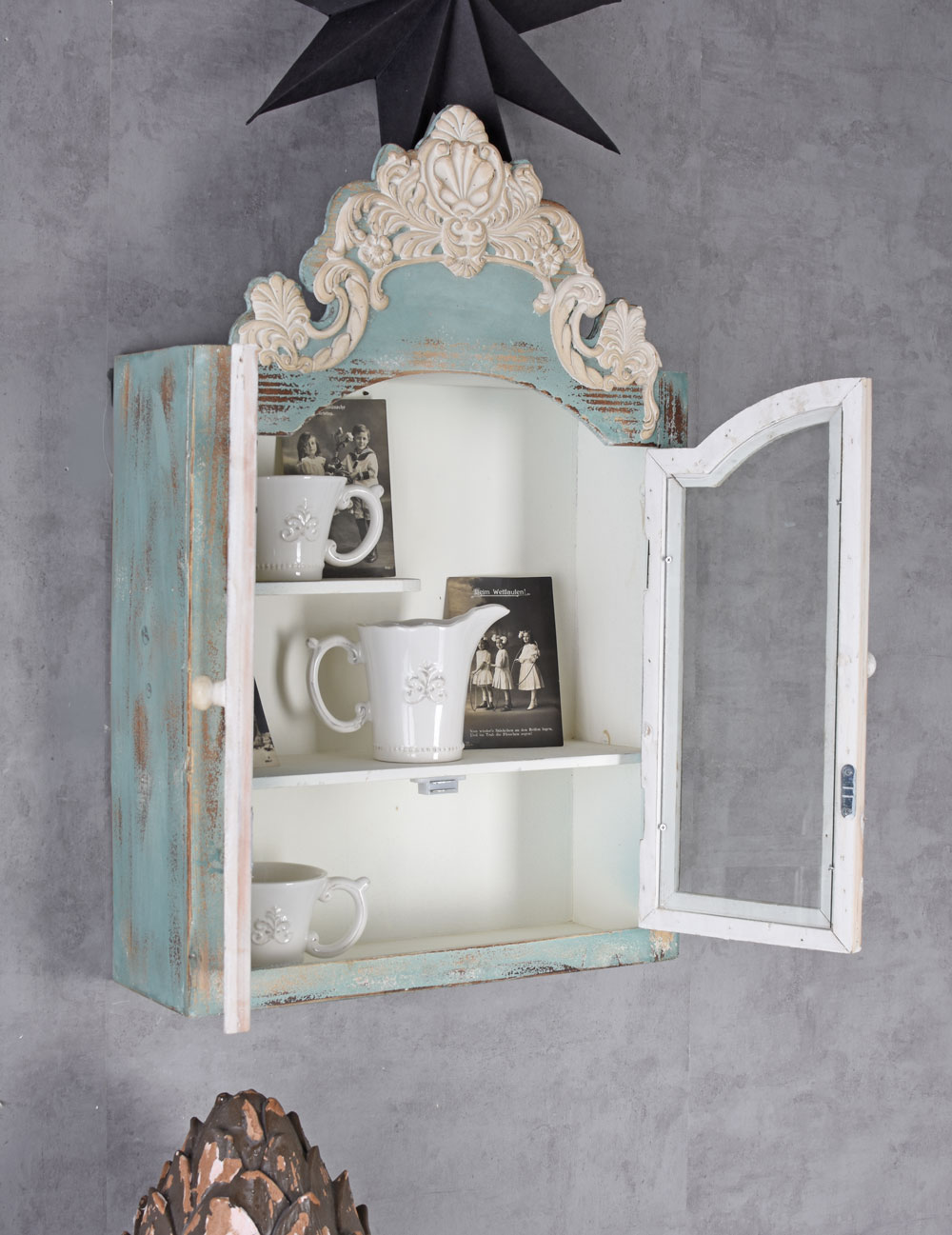 Estante Medicinas Hanging Armario Casa de Campo Vitrina Madera Gabinete