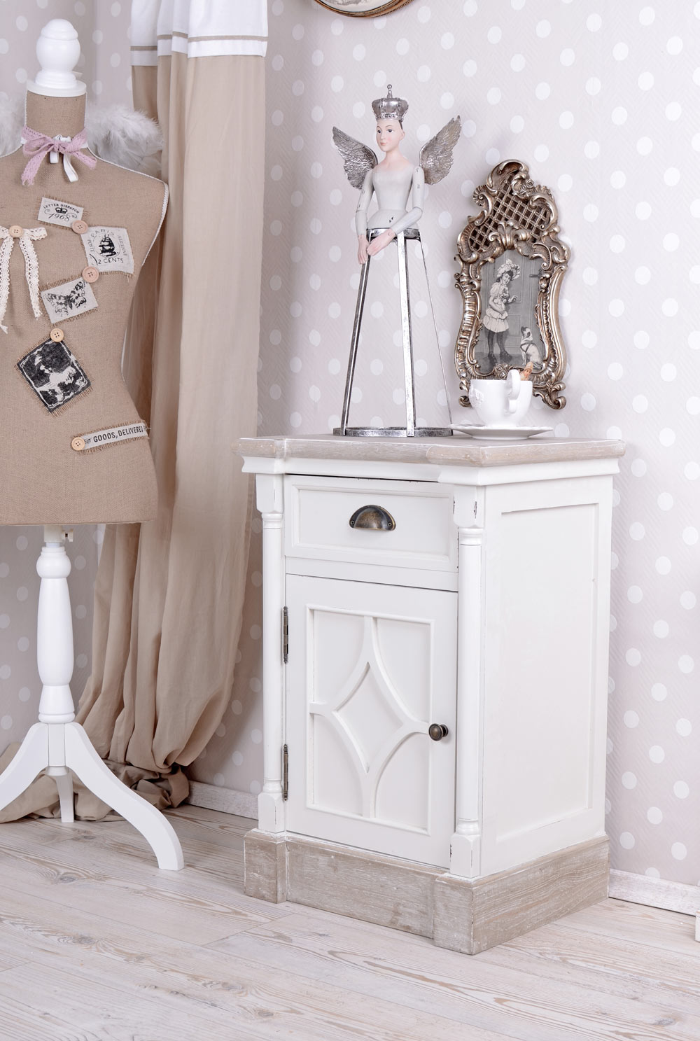 Nachtschränkchen Shabby Chic Nachttisch Nachtschrank Weiss Nachtschränkchen Shabby Chic Nachttisch Nachtschrank Weiss
