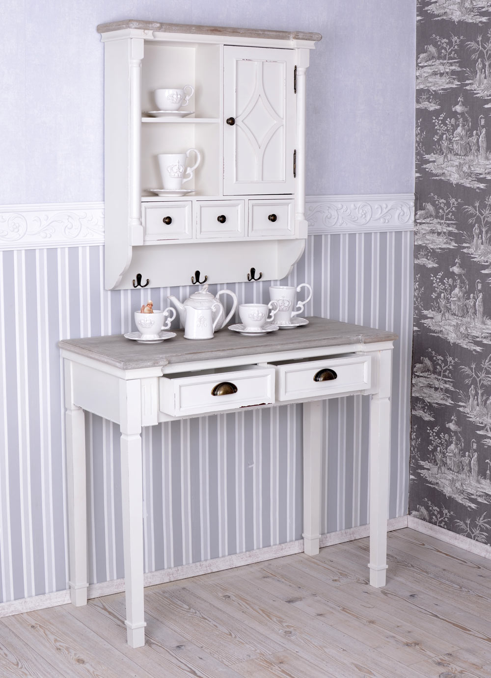 Tischkonsole shabby chic Konsole weiss Wandtisch Beistelltisch Konsolentisch neu | eBay