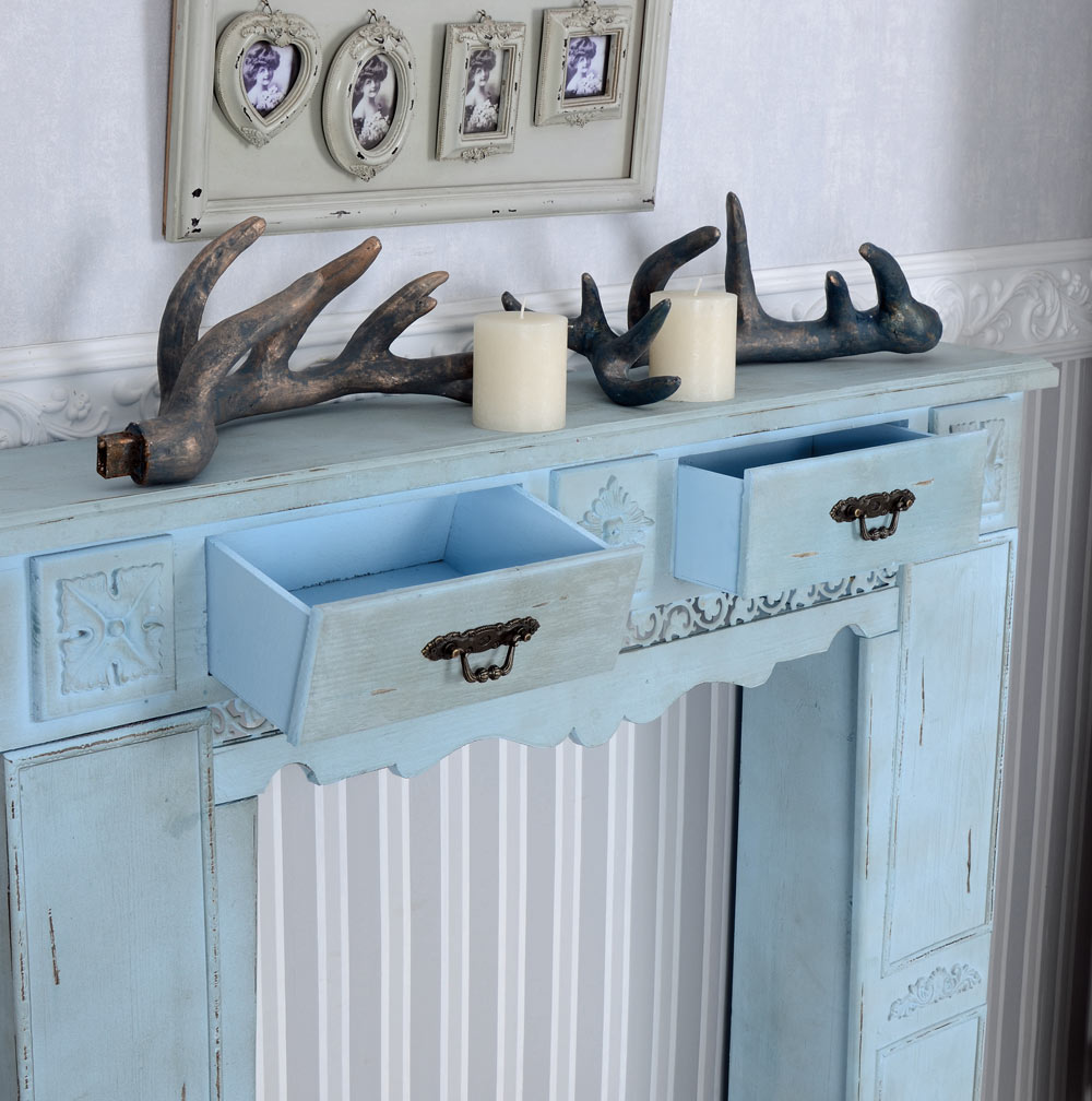 Deko Kamin Attrappe Kaminumrandung Kaminkonsole Landhausstil Kaminumbau