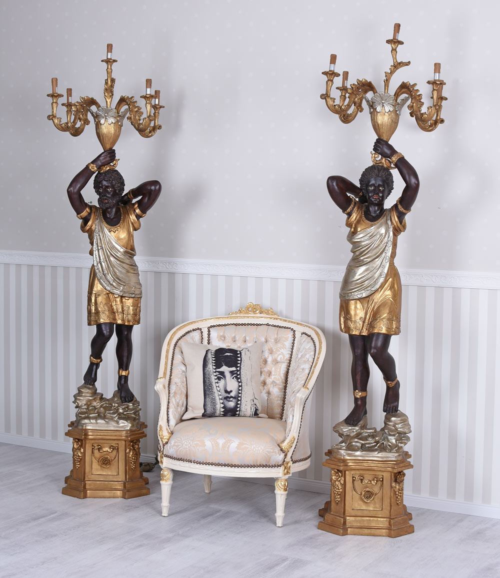 Mohrenleuchter Venedig Kandelaber Standleuchter Mohr Lampe Stehlampe