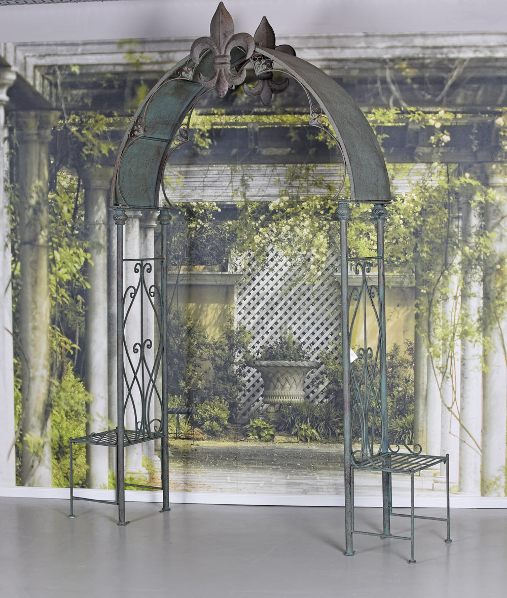 Laubengang Rundbogen Antik Pergola Rankhilfe Rosenbogen Gartenbogen