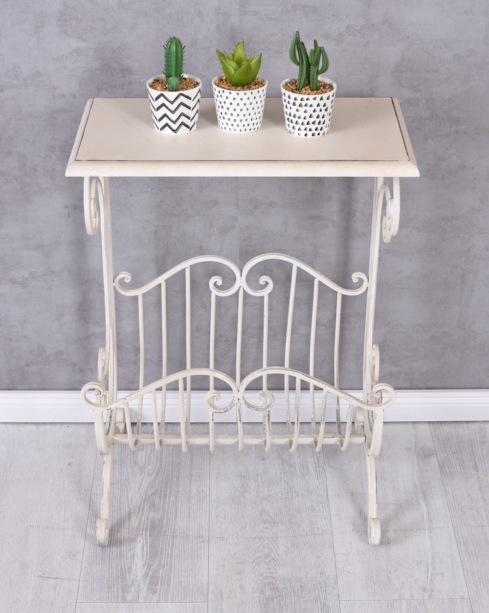 Zeitungsständer Shabby Chic Zeitschriftenhalter Beistelltisch