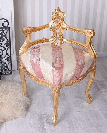 Eckstuhl Barock Stuhl Armlehnsessel Polsterstuhl Antik Kapitänsstuhl | eBay