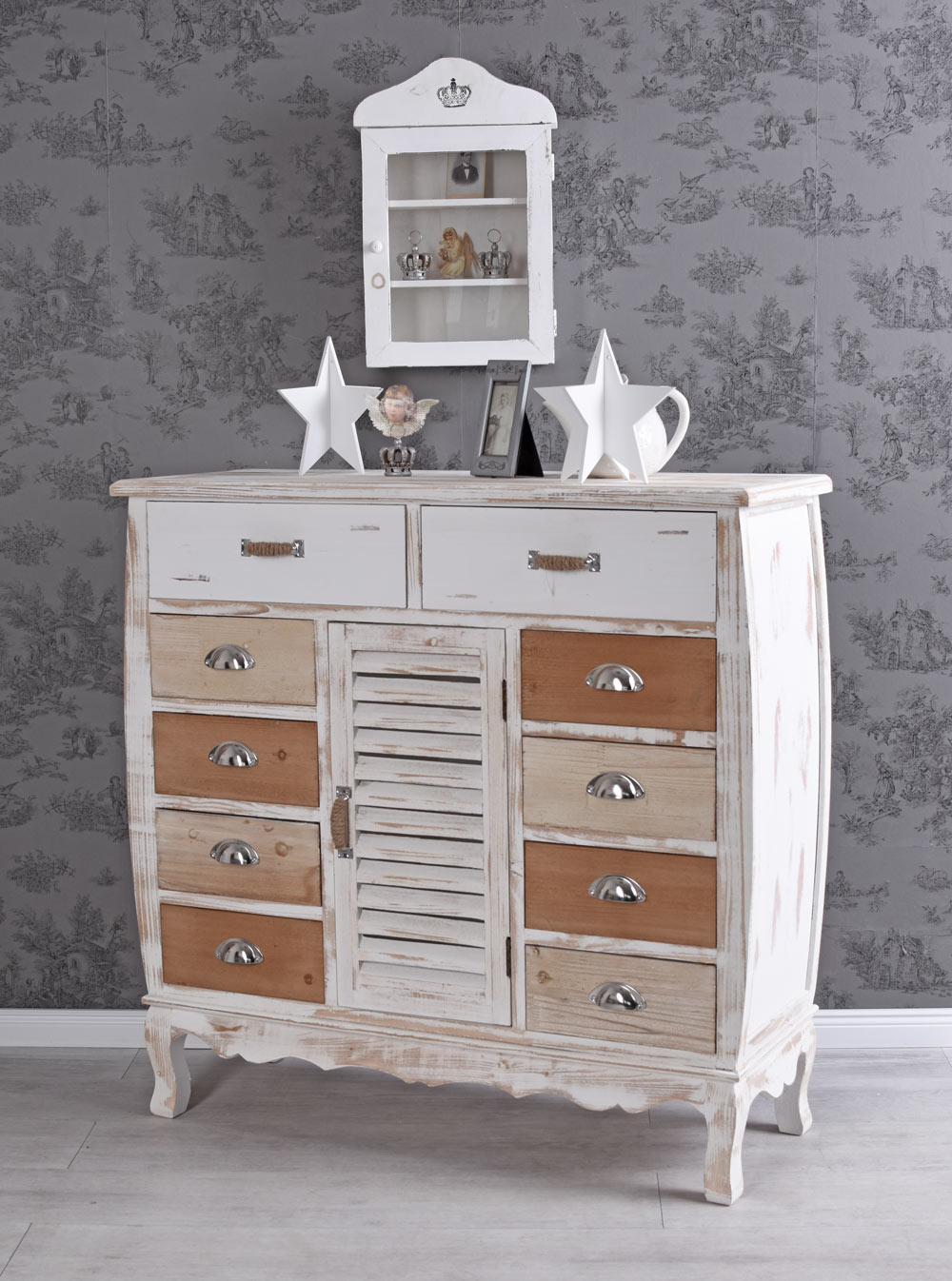 Sideboard Vintage Kommode Loft Schrank Schubladenschrank Anrichte