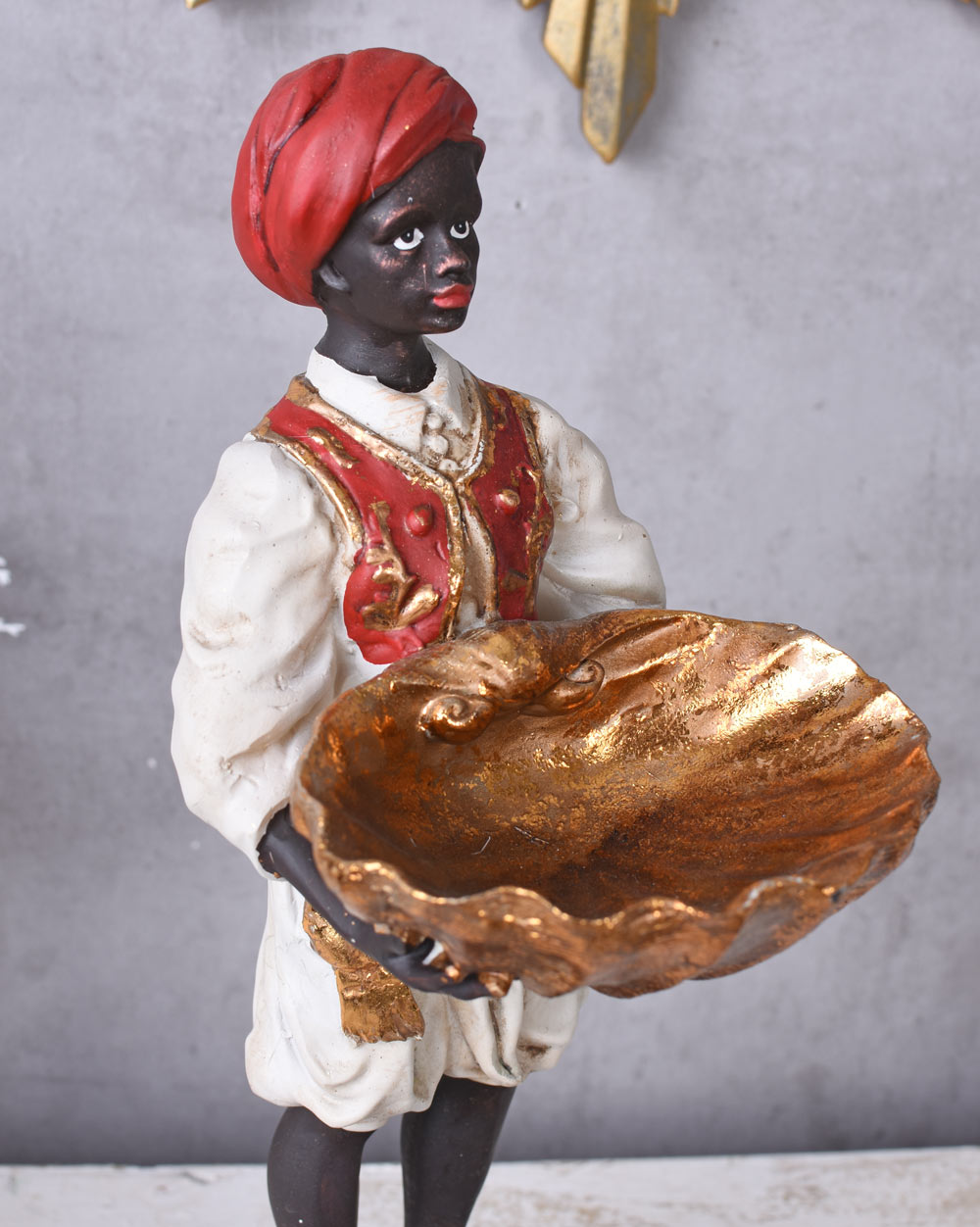 Afrikanischer Diener Figurenschale Skulptur Dekofigur Dienerfigur Butler Mohr