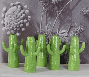 Kaktus Vase XL Keramikvase Cactus Porzellan Figur Dekovase Blumenvase  Kaktusvas | Palazzo INT Ltd. & Co. KG