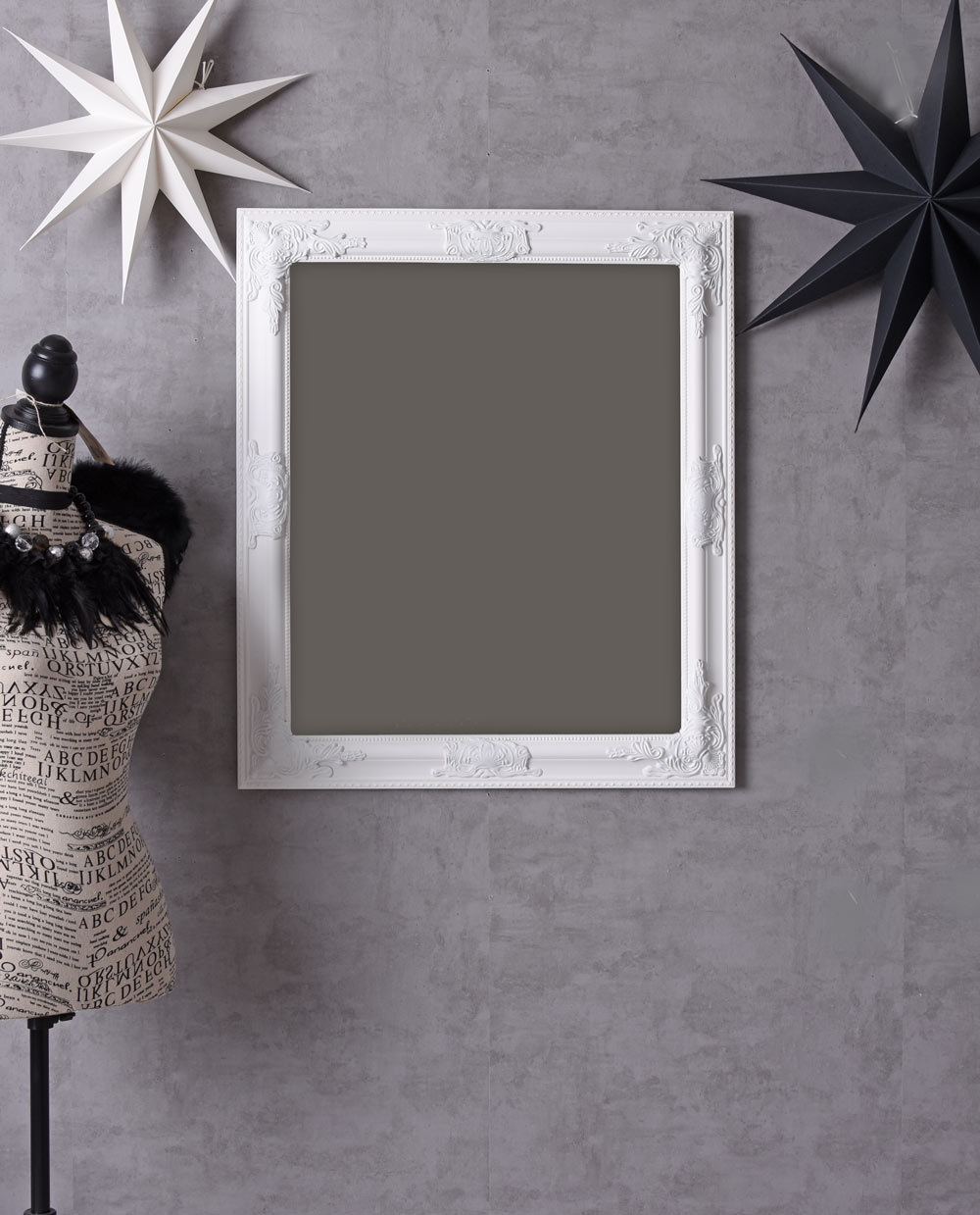 Wandspiegel Hängespiegel Antik Weiß Barockspiegel Garderobenspiegel