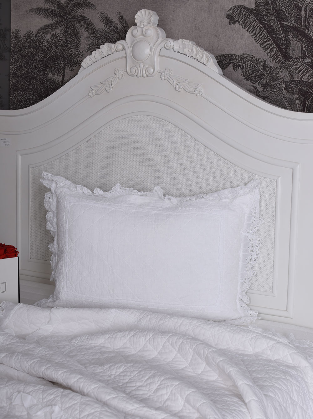 Herzkissen Shabby Chic Kissen Spitze Stickereien Kopfkissen Herz