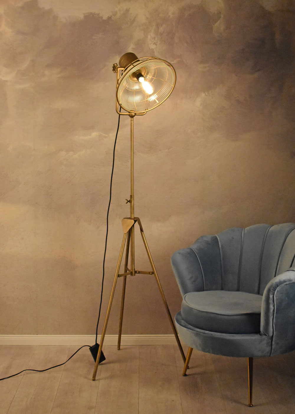 Industrielampe Stehleuchte Retro Lampe Loft Stehlampe