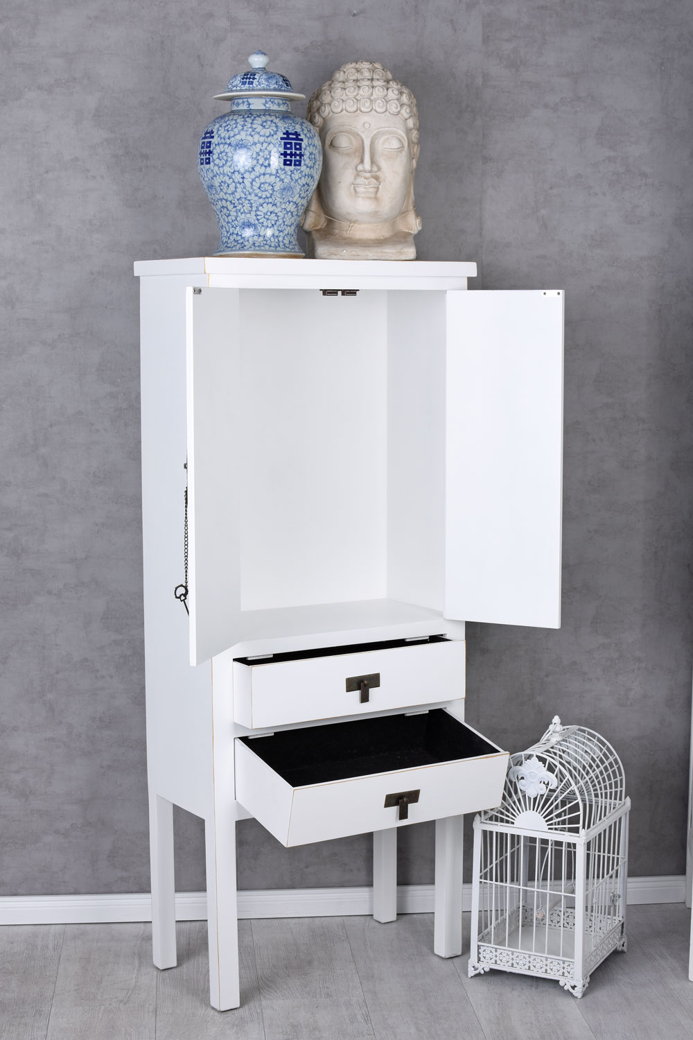 China Schrank Asia Möbel Chinoiserie Kommodenschrank Vintage Highboard