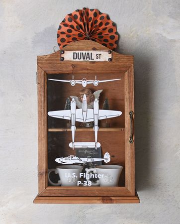 Vitrina de Pared Retro Estante Medicinas Armario Baño Boticario Hanging