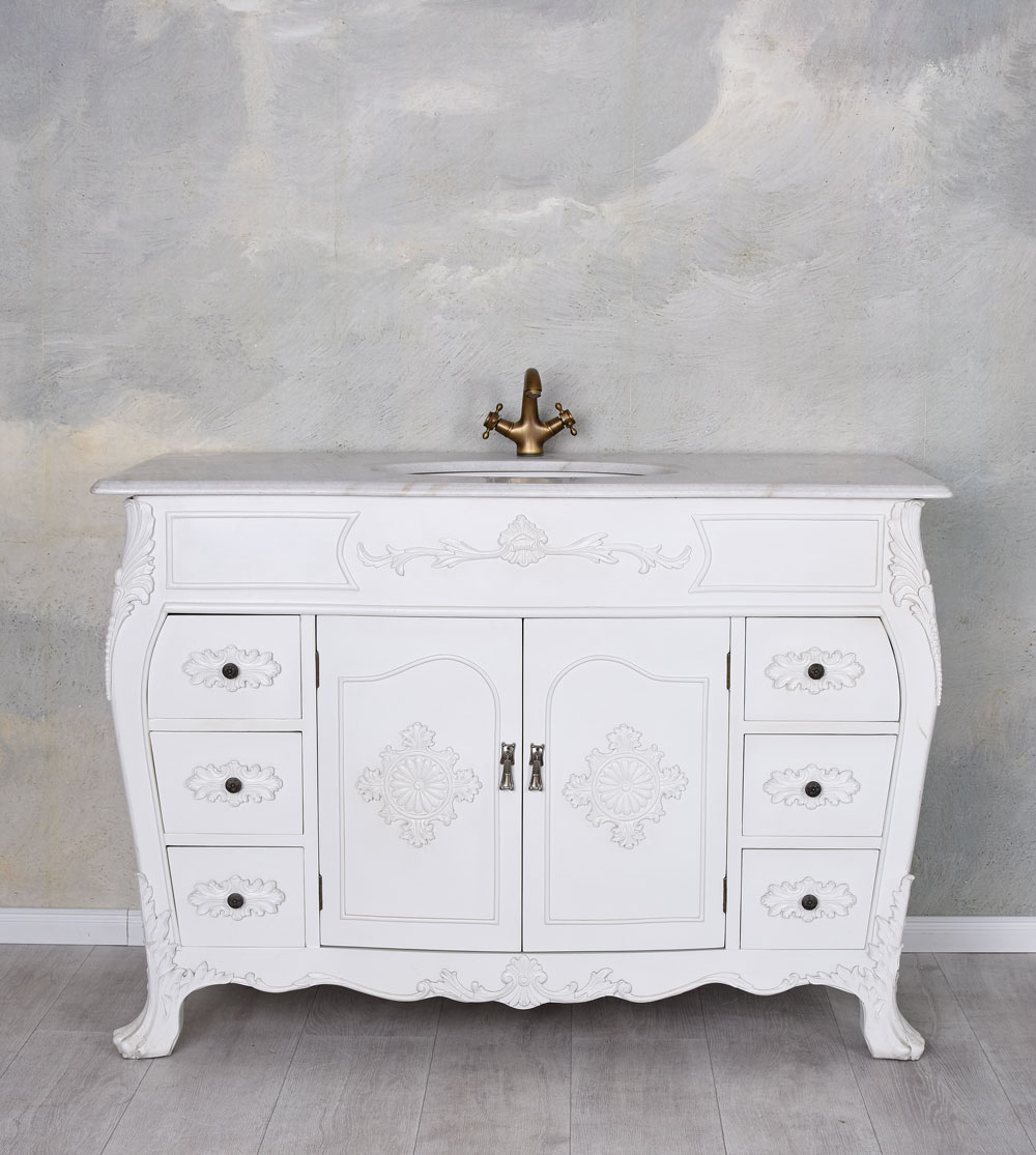 B-Ware Waschkommode XXL Waschtisch Waschbecken Badkommode Badschrank