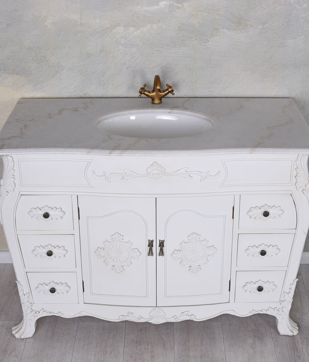 B-Ware Waschkommode XXL Waschtisch Waschbecken Badkommode Badschrank