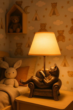 Table Lamp Cat Figure Light Cat Table Light Animal Figure