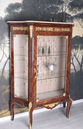 Baroque Vitrine Antique Vaisselier/Buffet Bois Massif en Verre Rokoko Armoire 4250399971788