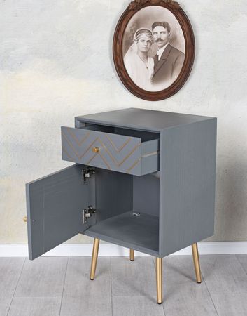 Tablette de chevet Tiroir Chiffonier, ancienne bibliothèque, antique