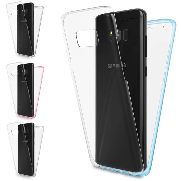 NALIA 360 Grad Handyhülle kompatibel mit Samsung Galaxy S8 Plus, Full-Cover Silikon Bumper mit Displayschutz vorne Hardcase hinten, Hülle Doppel-Schutz Dünn Case Handy-Tasche NALIA 360 Grad Handyhülle kompatibel mit Samsung Galaxy S8 Plus, Full-Cover Silikon Bumper mit Displayschutz vorne Hardcase hinten, Hülle Doppel-Schutz Dünn Case Handy-Tasche