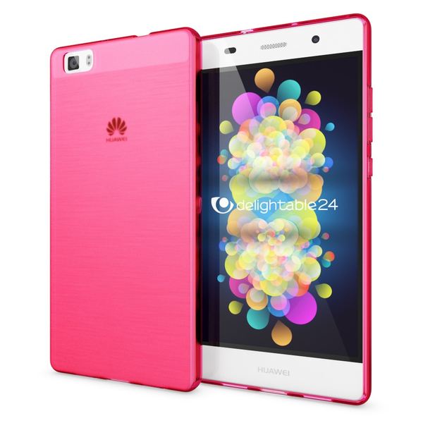 NALIA Handyhülle kompatibel mit Huawei P8 Lite, Ultra-Slim Silikon Case Cover Hülle, Dünne Crystal Schutzhülle Etui Handy-Tasche Schale Back-Cover Bumper, Thin TPU Smart-Phone Gummi Hülle - Matt Pink NALIA Handyhülle kompatibel mit Huawei P8 Lite, Ultra-Slim Silikon Case Cover Hülle, Dünne Crystal Schutzhülle Etui Handy-Tasche Schale Back-Cover Bumper, Thin TPU Smart-Phone Gummi Hülle - Matt Pink