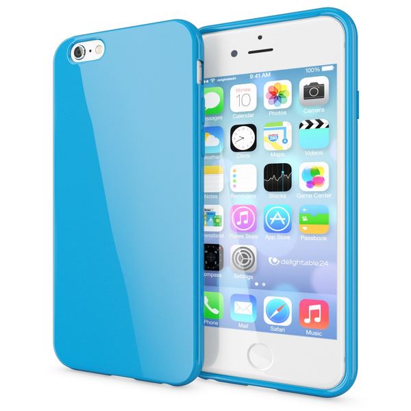 NALIA Handyhülle kompatibel mit iPhone 6 Plus 6S Plus, Ultra-Slim TPU Silikon Jelly Case, Dünne Cover Gummi Schutz-Hülle Skin, Handy-Tasche Telefon-Schale Back-Cover Thin Smart-Phone Bumper - Blau NALIA Handyhülle kompatibel mit iPhone 6 Plus 6S Plus, Ultra-Slim TPU Silikon Jelly Case, Dünne Cover Gummi Schutz-Hülle Skin, Handy-Tasche Telefon-Schale Back-Cover Thin Smart-Phone Bumper - Blau