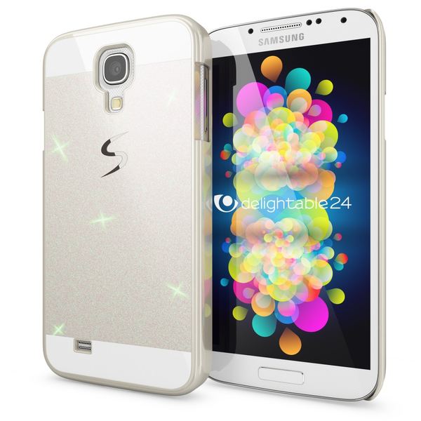NALIA Handyhülle kompatibel mit Samsung Galaxy S4, Glitzer Slim Hard-Case Back-Cover Schutzhülle, Bumper Handy-Tasche Schale im Glitter Design, Dünnes Bling Strass Etui Thin Smart-Phone Skin - Weiß NALIA Handyhülle kompatibel mit Samsung Galaxy S4, Glitzer Slim Hard-Case Back-Cover Schutzhülle, Bumper Handy-Tasche Schale im Glitter Design, Dünnes Bling Strass Etui Thin Smart-Phone Skin - Weiß