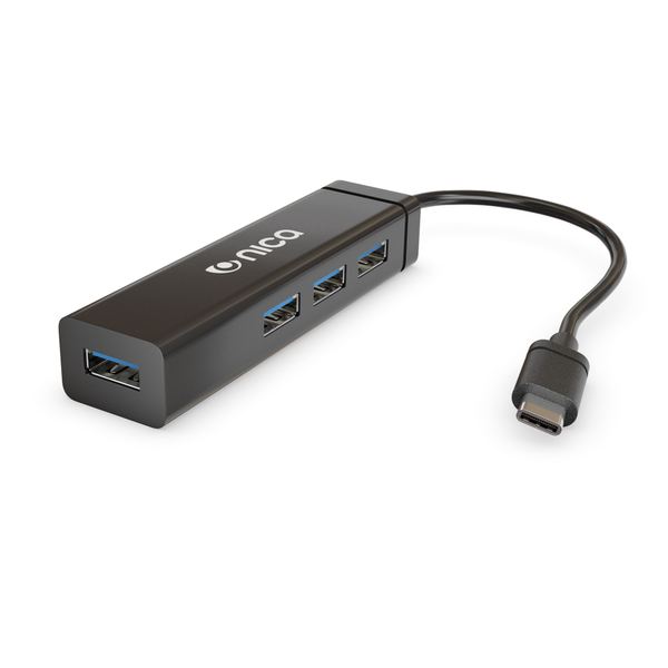 NALIA USB C Hub auf USB 3.0 4-Port | mobiler Typ C Datenhub Slim Klein kompatibel mit Macbook, Ultrabook, Laptop, Notebook, Chromebook, PC & weiteren USB 3.1 Type C kompatiblen Geräten NALIA USB C Hub auf USB 3.0 4-Port | mobiler Typ C Datenhub Slim Klein kompatibel mit Macbook, Ultrabook, Laptop, Notebook, Chromebook, PC & weiteren USB 3.1 Type C kompatiblen Geräten