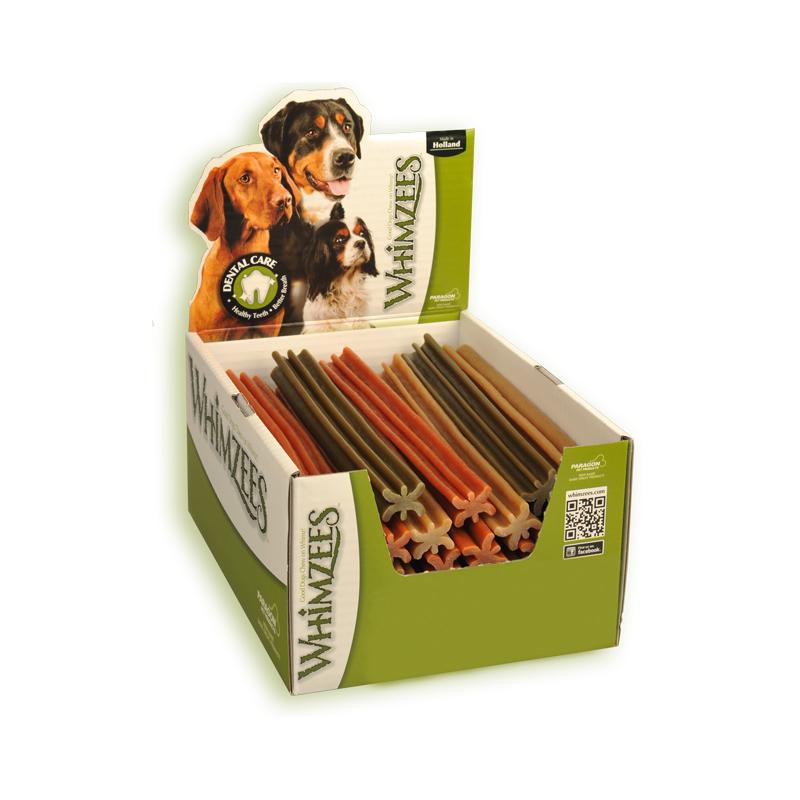 Whimzees Stix XL 30 Stck Display Hundesnack vegetarisch Zooheld.de