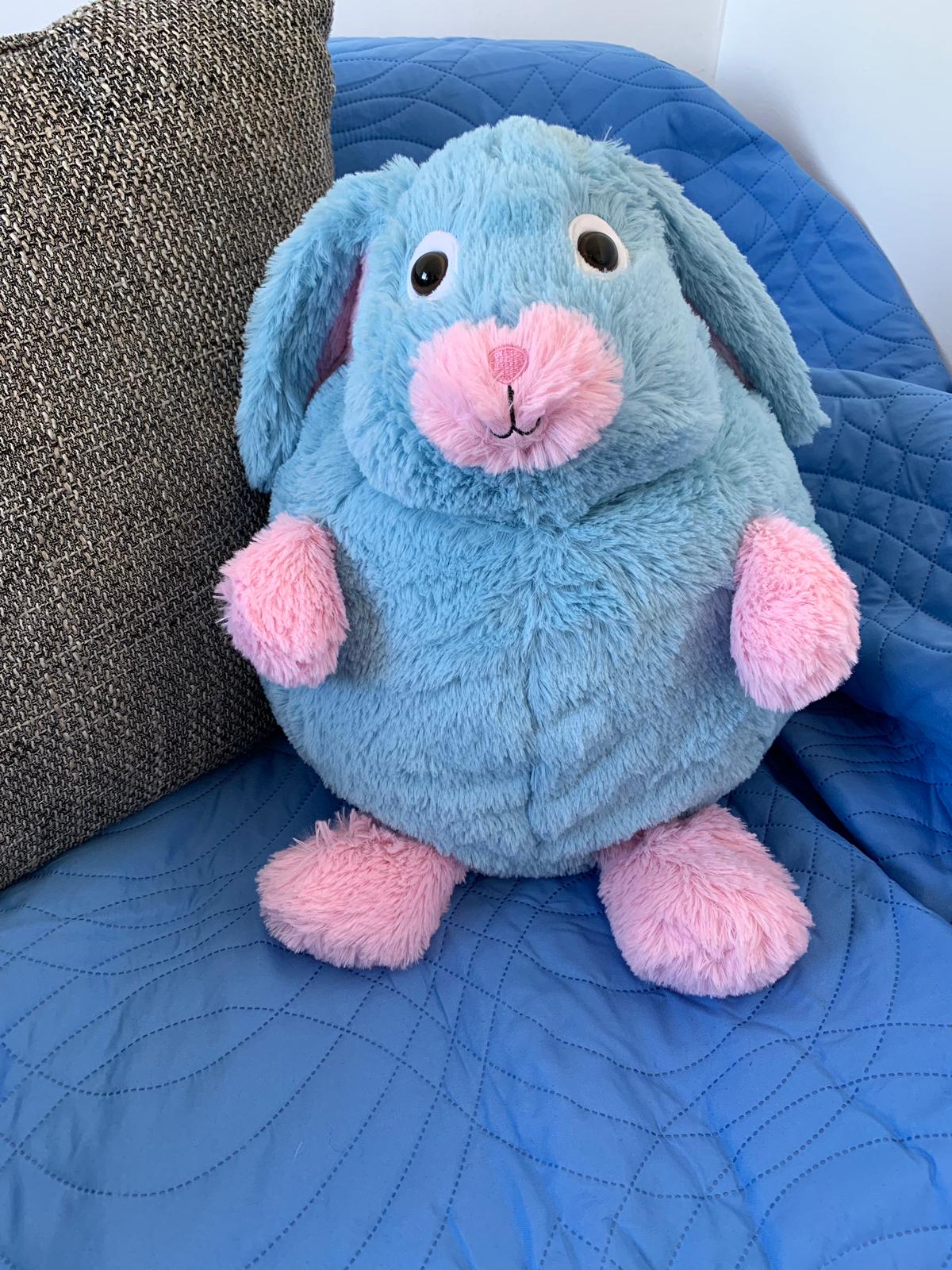 2er Set Osterhase Kuscheltier In Metalldose – Süßes Plüschtier Ostergeschenk Für Mädchen & Kinder Blau