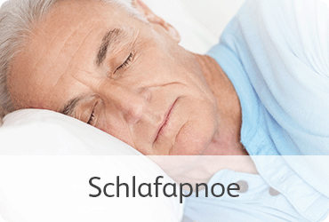 Kategorie Schlafapnoe: Älterer Mann schläft.
