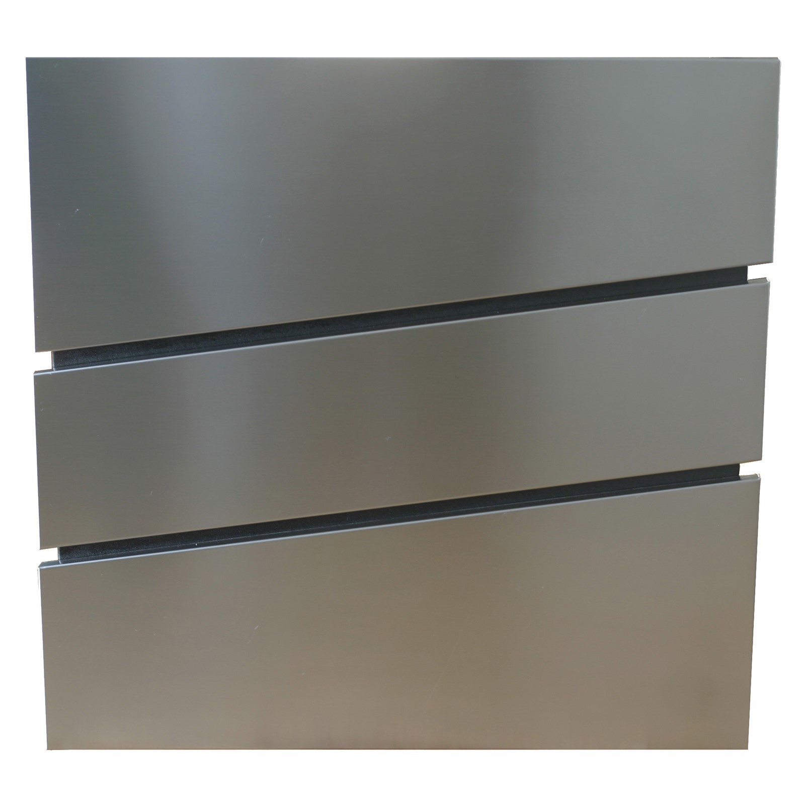 Design Briefkasten Postkasten anthrazit RAL 7016 Edelstahl V2A Wandmontage