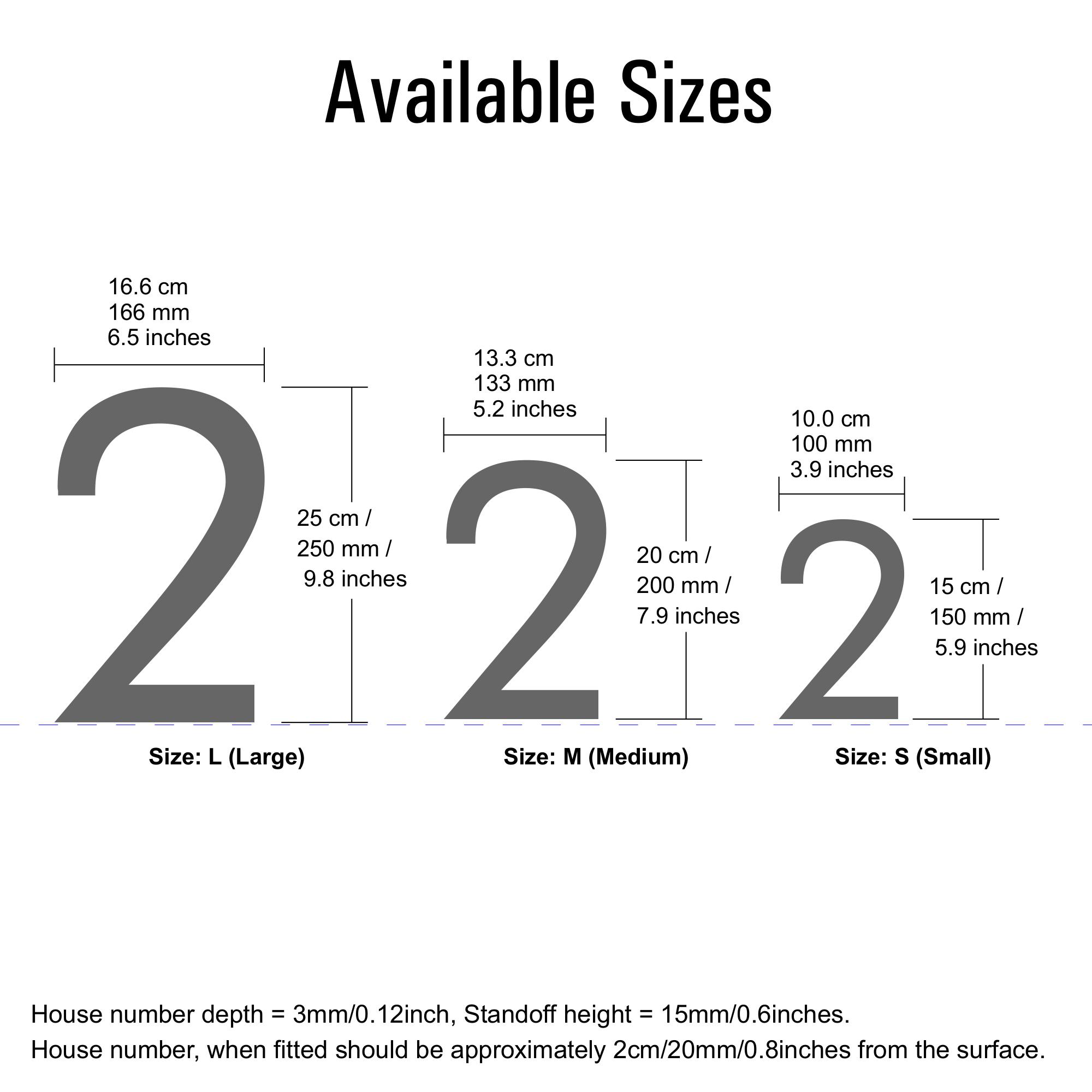 House Number Futura JustHouseSigns