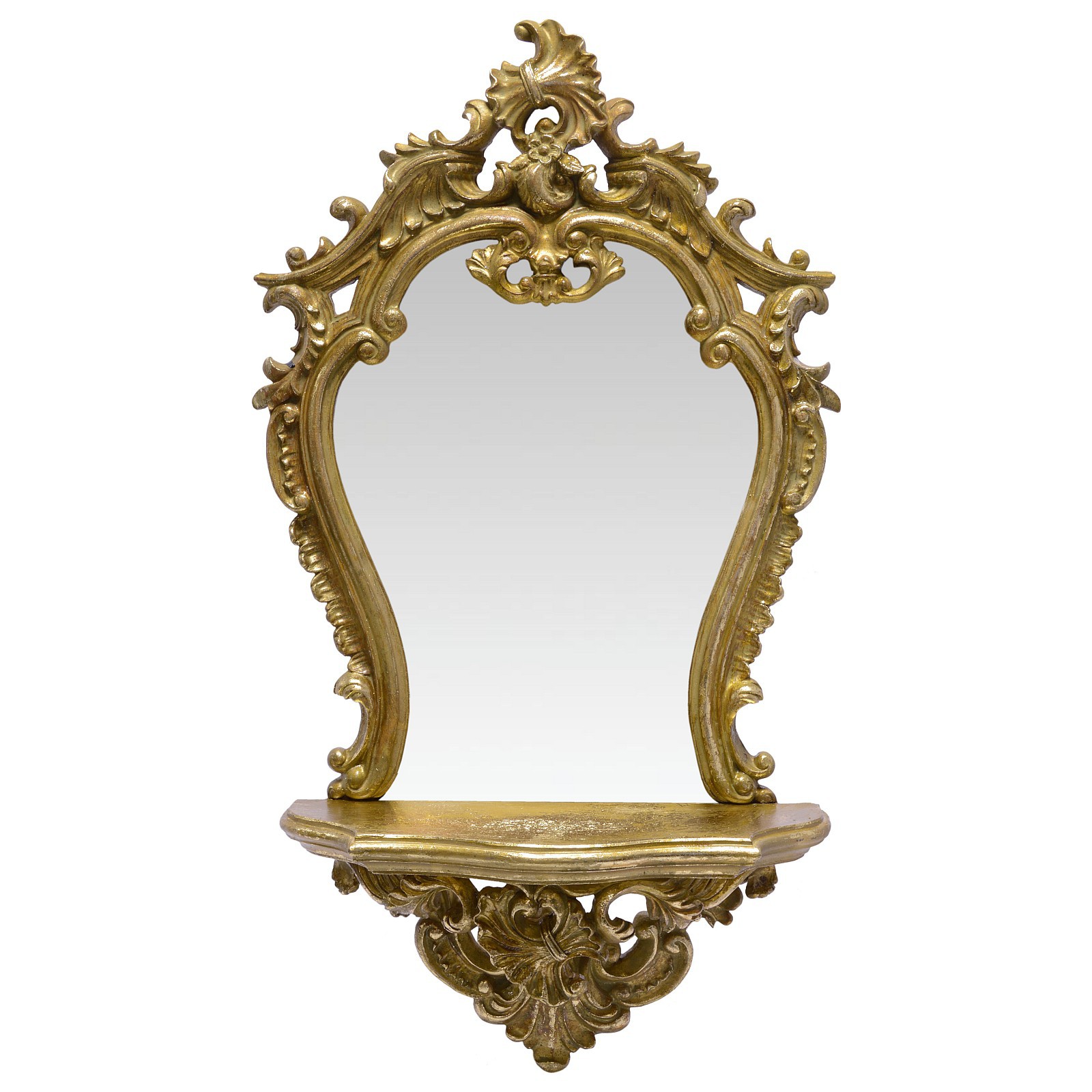 Beautiful Mirror With Shelf Vanity Gold Frame For Bathroom Or Beautiful Mirror With Shelf Vanity Gold Frame For Bathroom Or Bedroom Bild 1