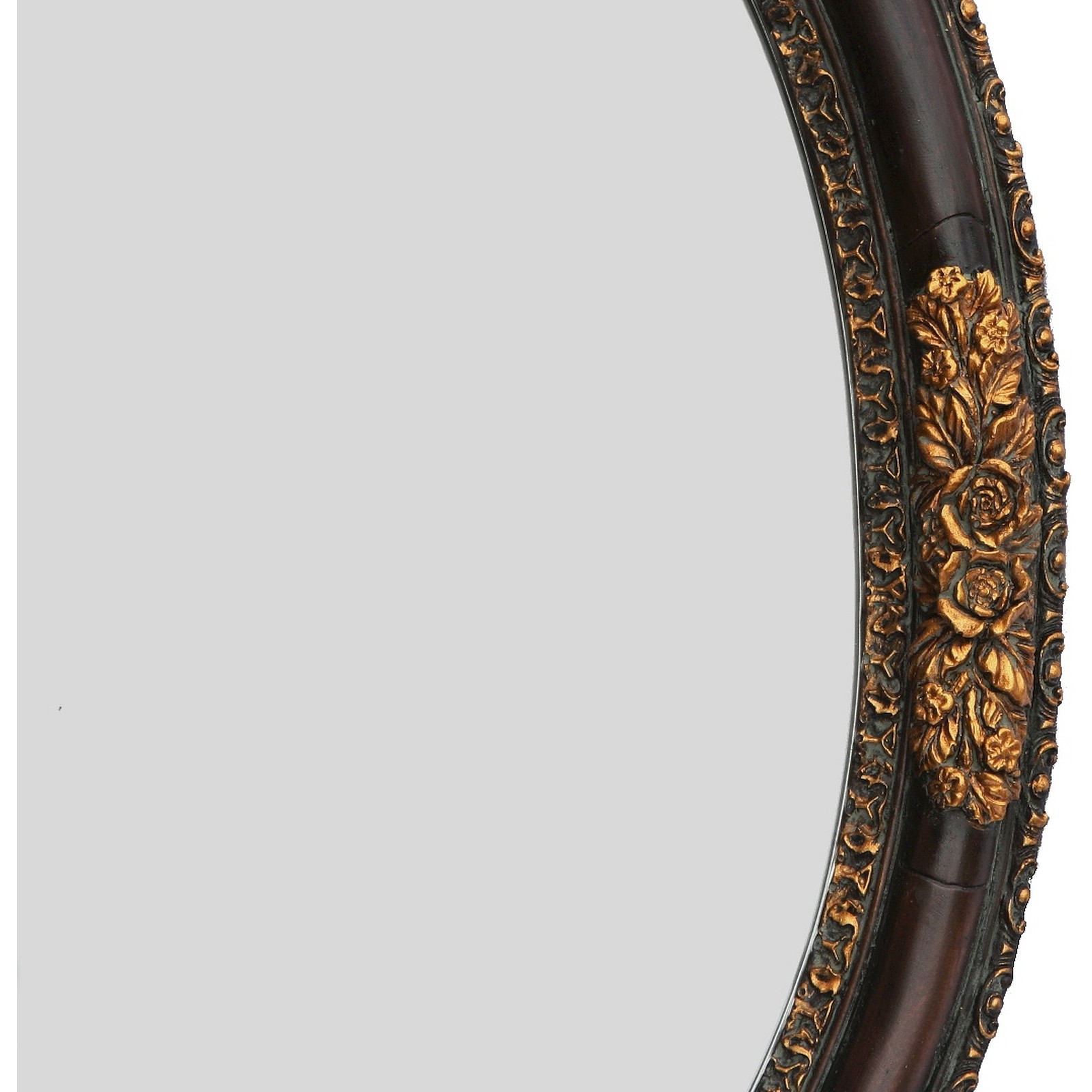 Baroque Wall Mirror Bathroom Oval Vintage Dark Brown Gold Baroque Wall Mirror Bathroom Oval Vintage Dark Brown Gold Antique Decorated Bild 4