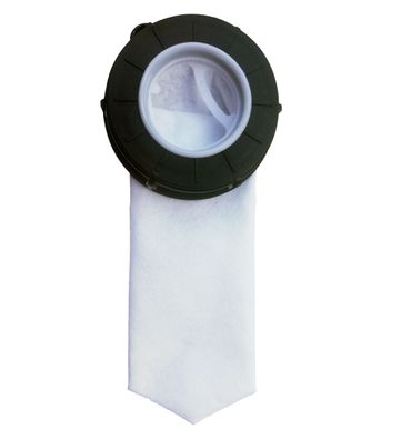 FN-Technik IBC Deckelfilter Regenwasserfilter Deckel DN 150 HT DN 75 Nadelfilz Artikel:Bogen DN 75 Schlauch 25 mm
