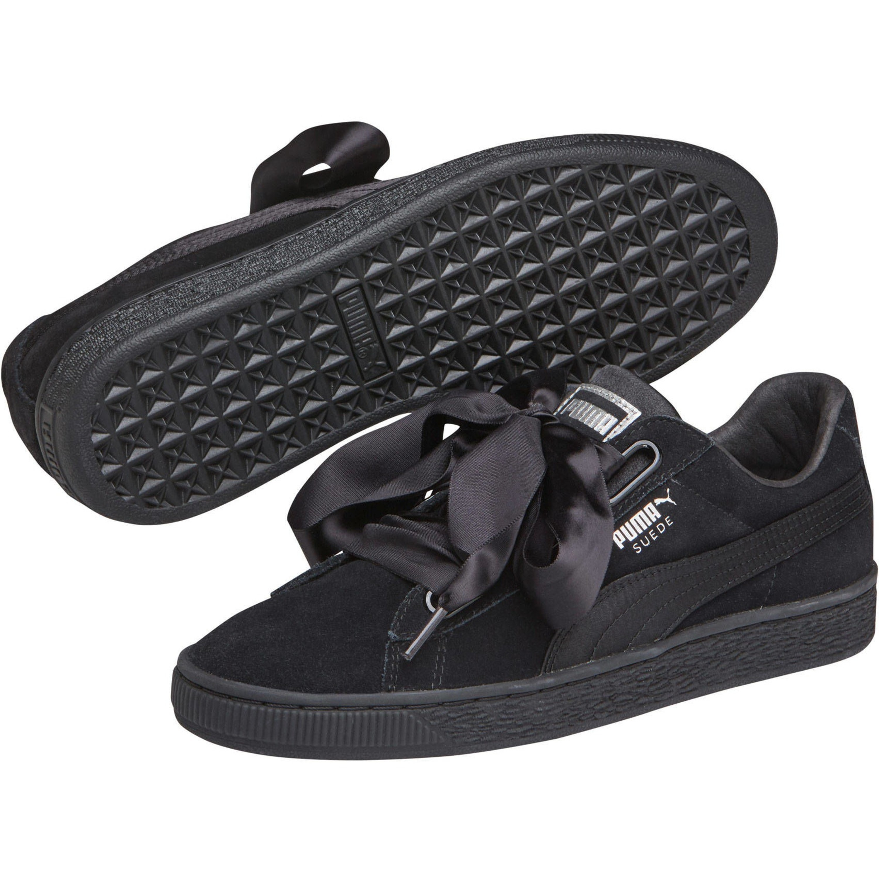 puma suede heart ep black