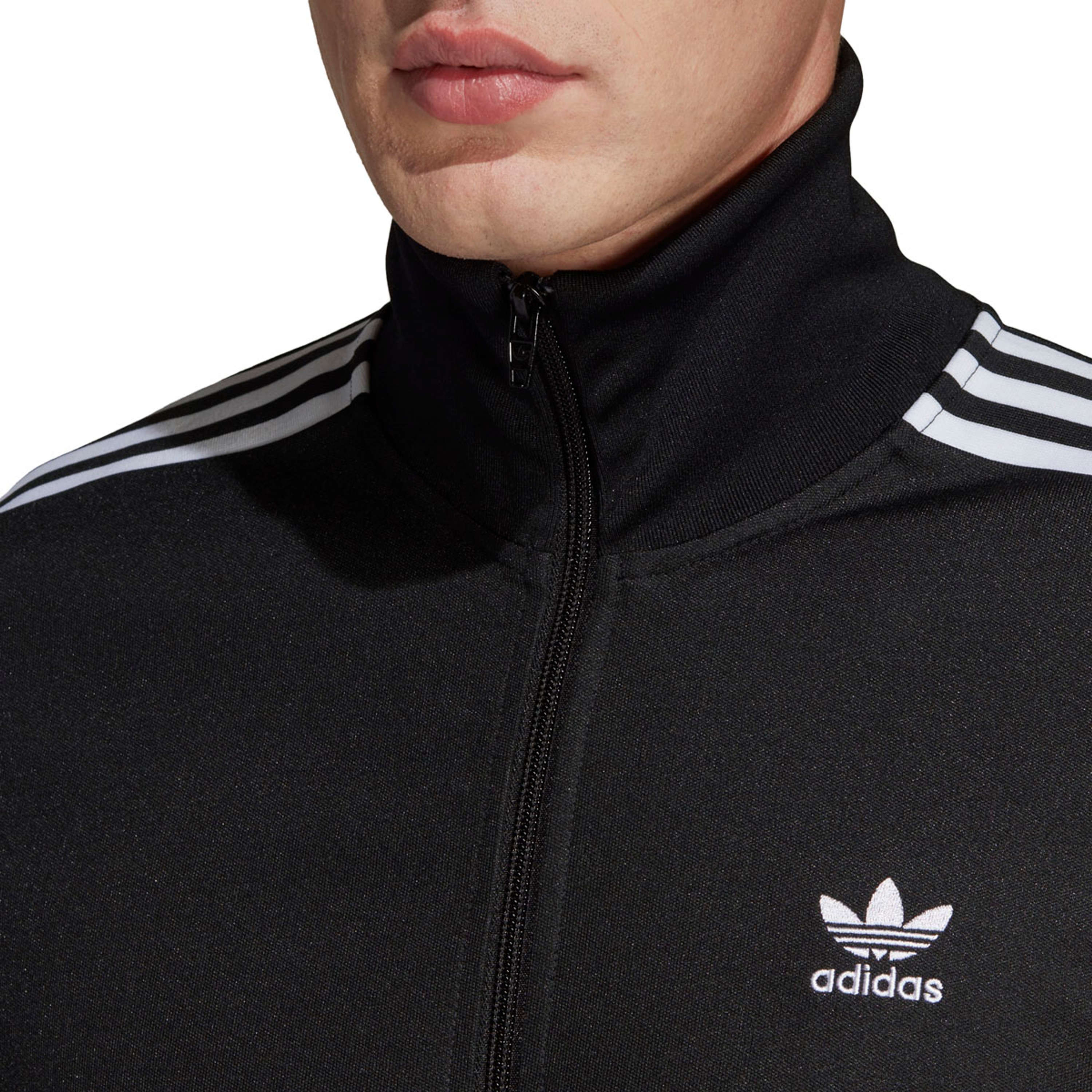 Adidas BB Originals Jacke Beckenbauer Tracktop für Herren in schwarz Adidas BB Originals Jacke Beckenbauer Tracktop für Herren in schwarz