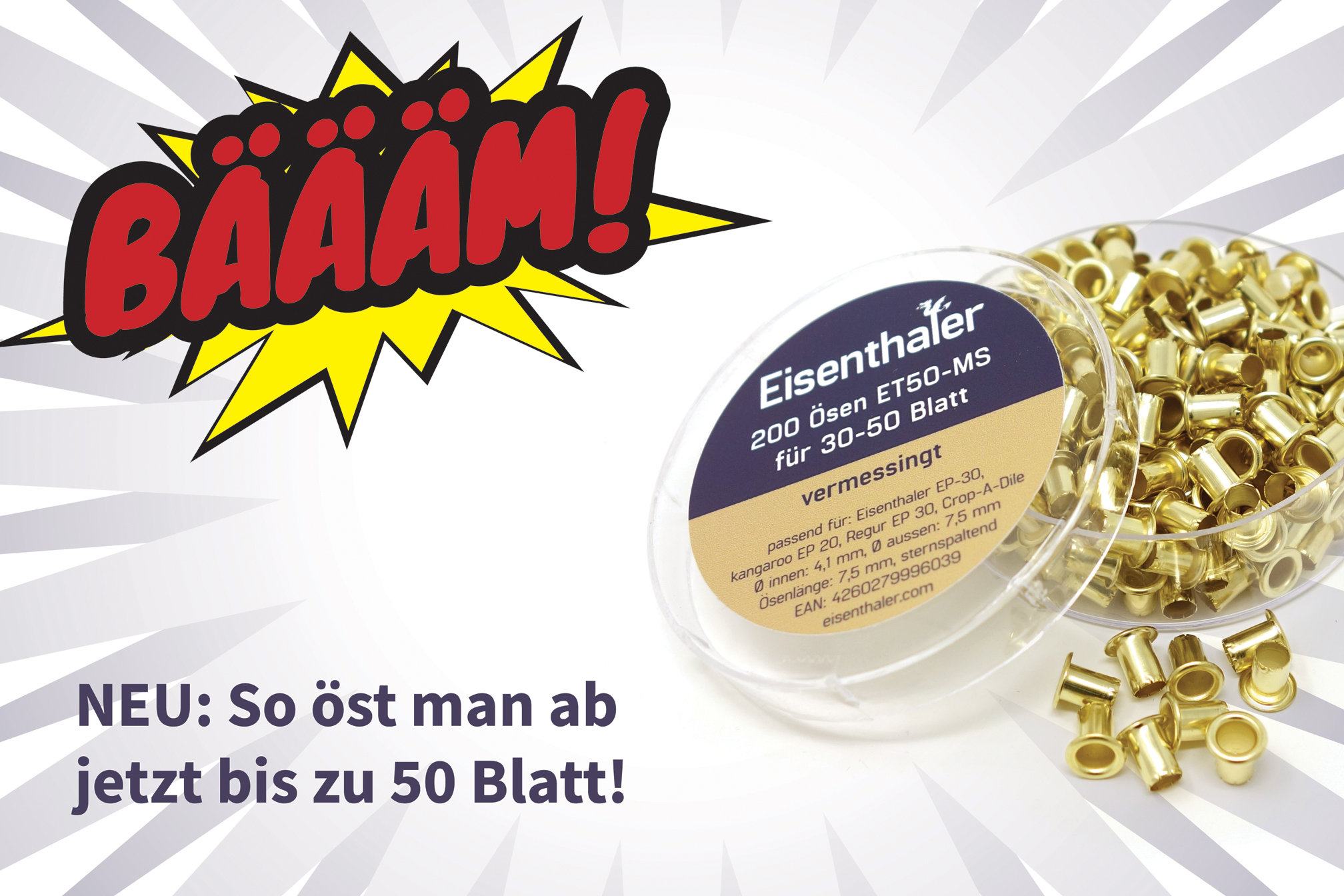 Eisenthaler 50 Blatt ösen