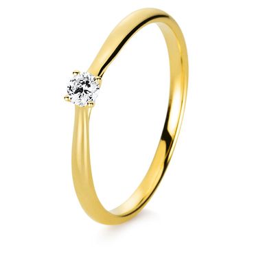 Ring 4er-Krappe 18 kt GG 0,10ct
