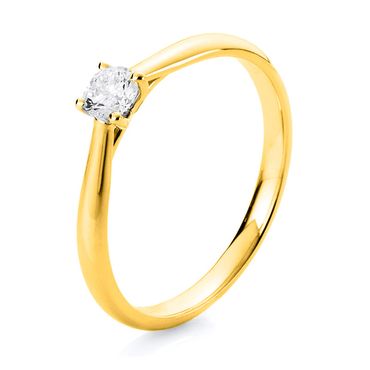 Ring 4er-Krappe 18 kt GG 0,25ct
