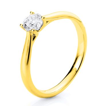 Ring 4er-Krappe 18 kt GG 0.30ct