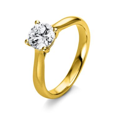 Ring 4er-Krappe 18 kt GG 1,00ct