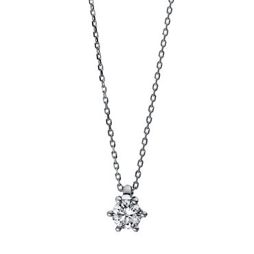 Collier 6er-Krappe 18 kt WG 0,20ct